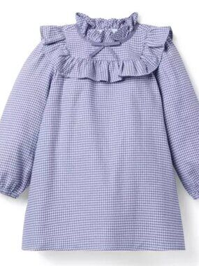 Janie and Jack -  Houndstooth Ruffle Collared Dress